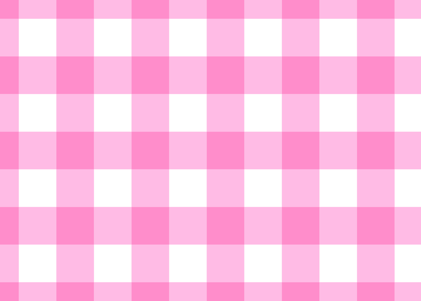 Pink Gingham Stationery Set