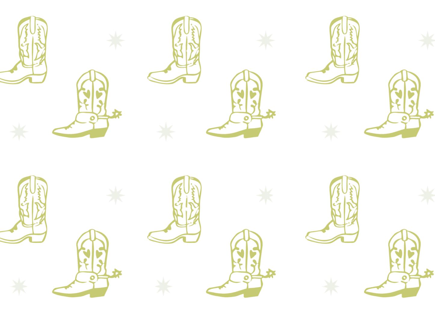 Cowboy Boot Stationery Set