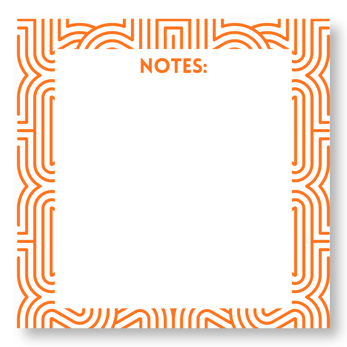 Square Line Design Notepad