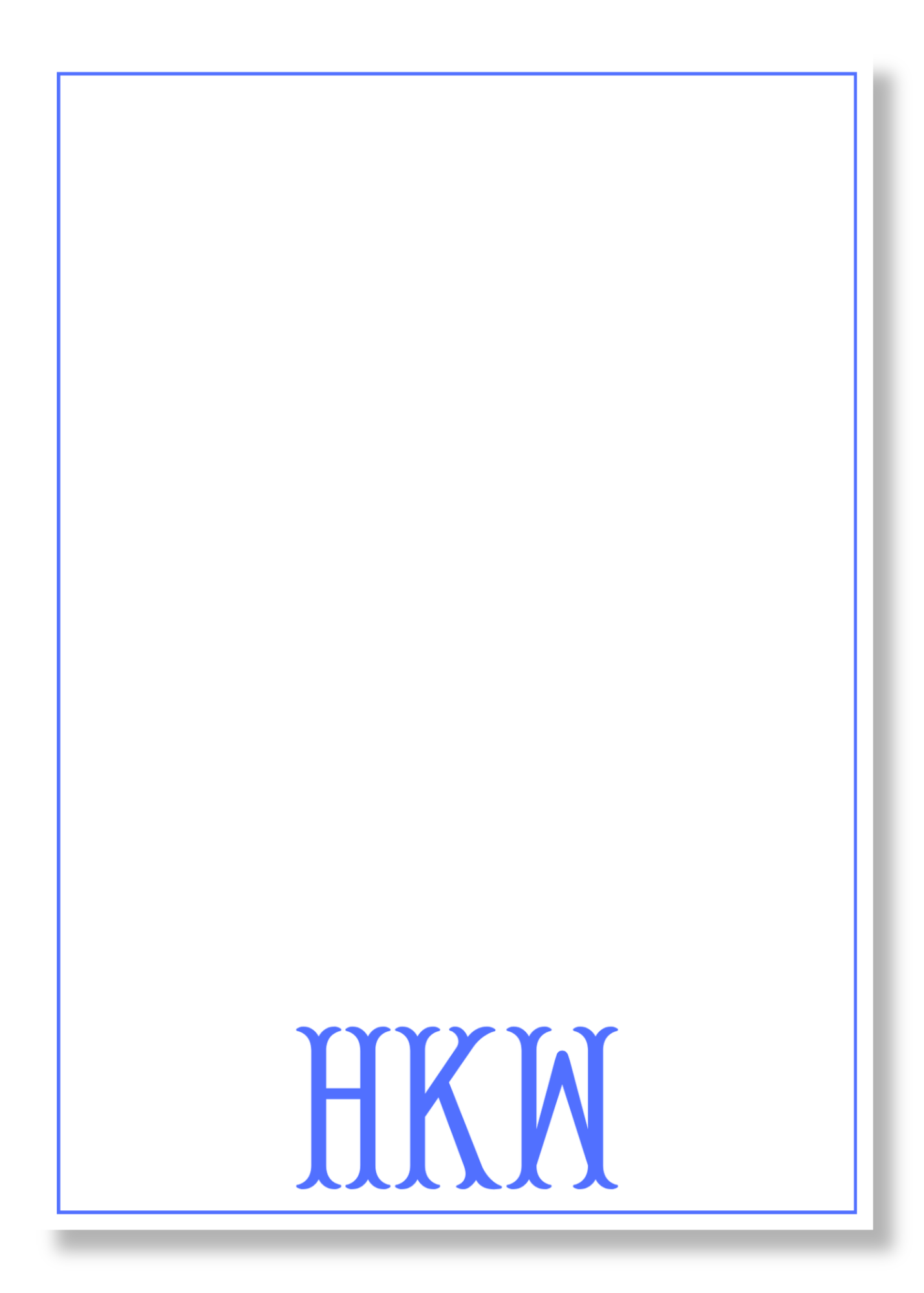 Fishtail Monogram Notepad