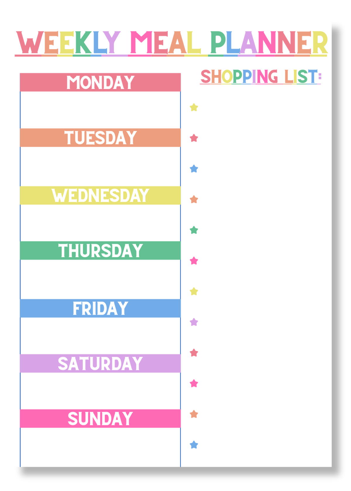 Weekly Meal Planner