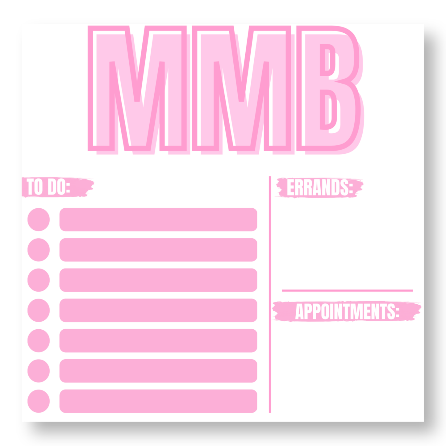 Square Monogram Notepad