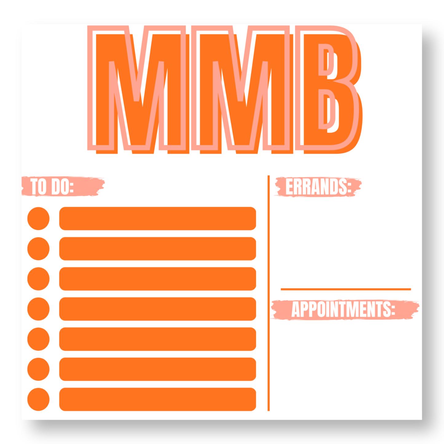 Square Monogram Notepad