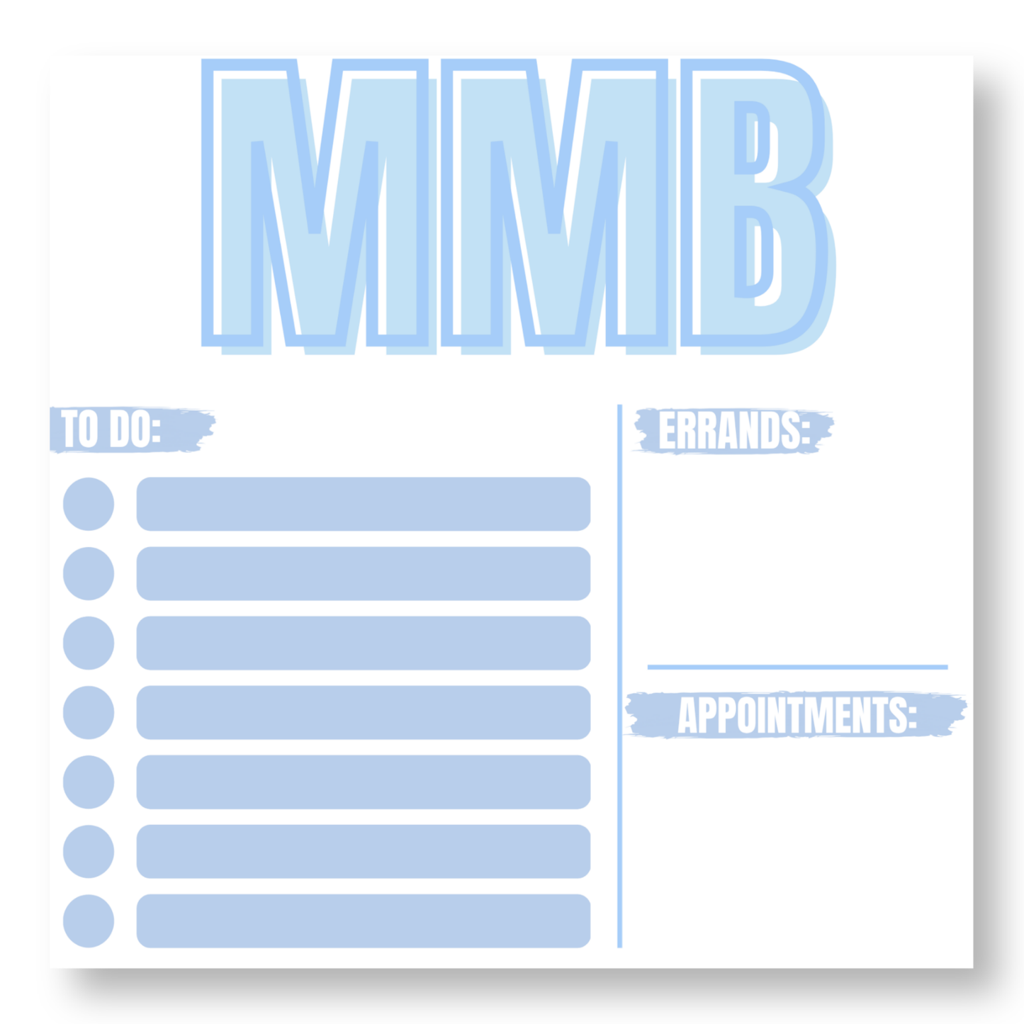 Square Monogram Notepad