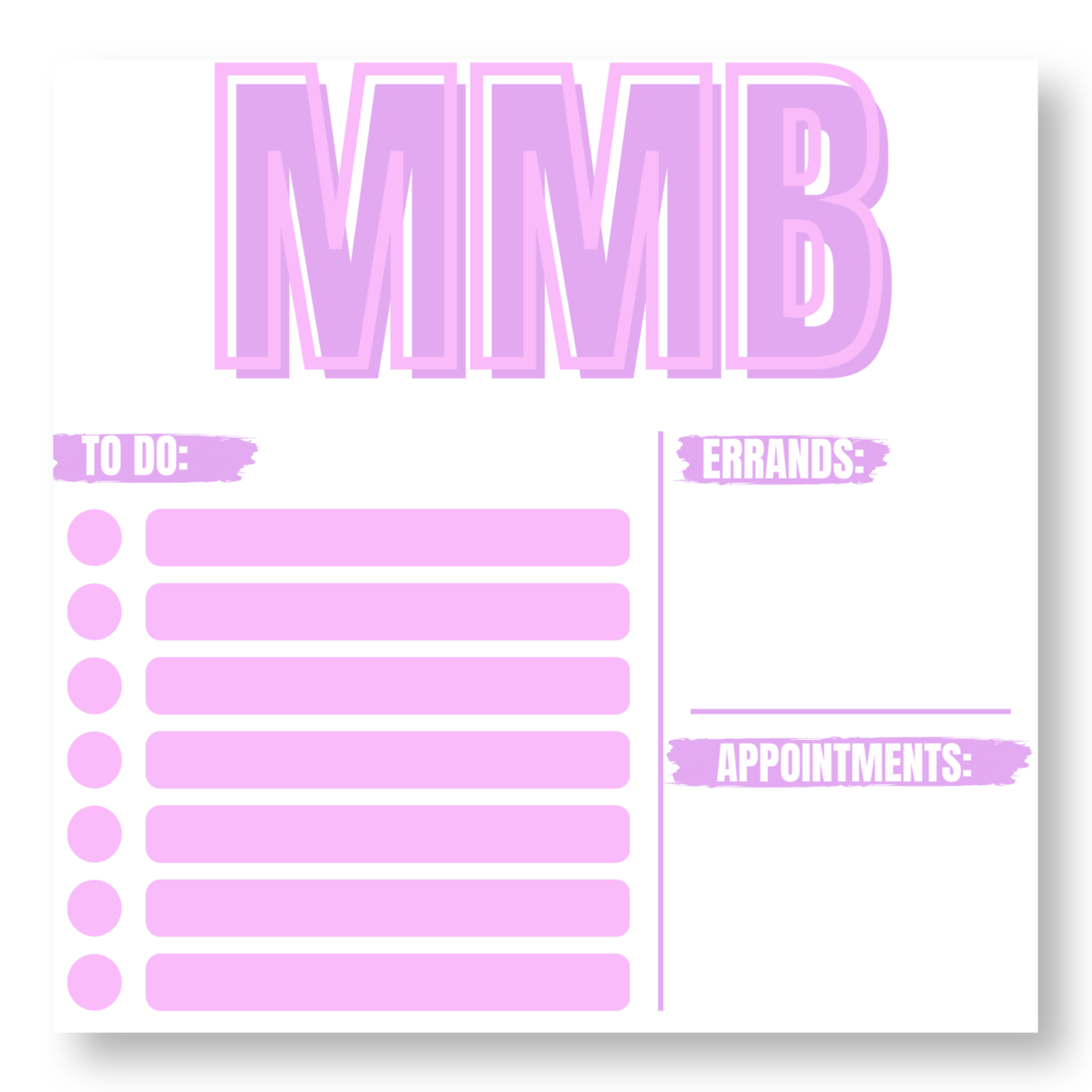 Square Monogram Notepad