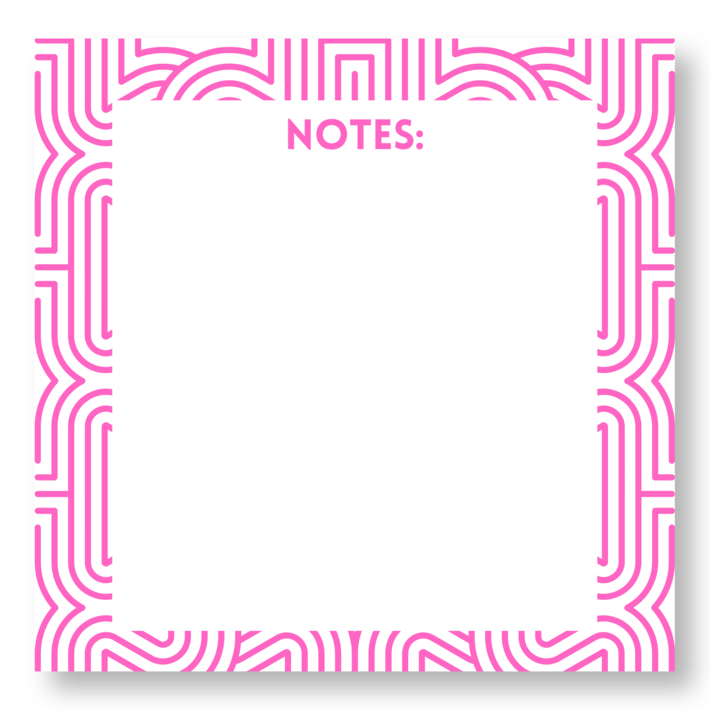 Square Line Design Notepad
