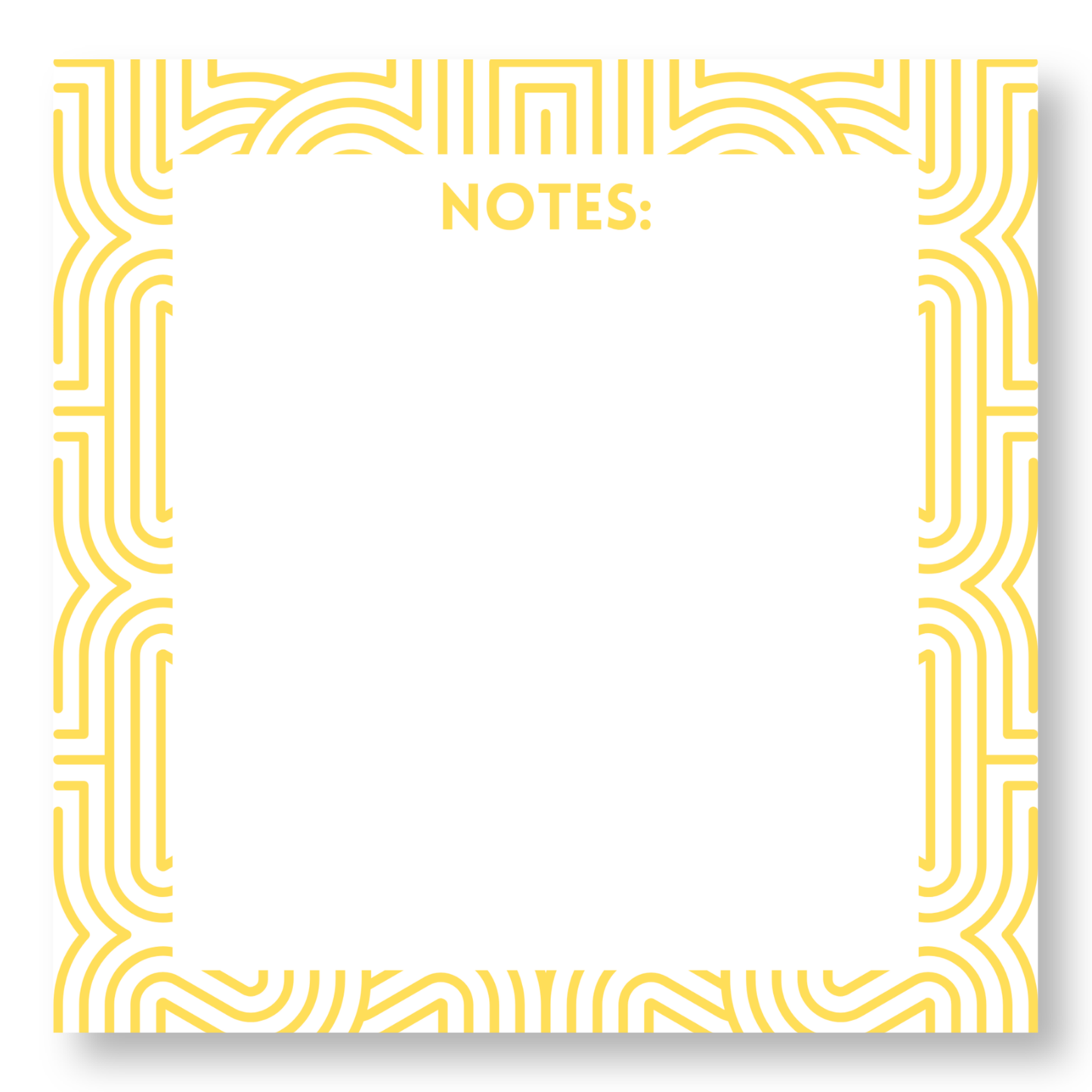 Square Line Design Notepad