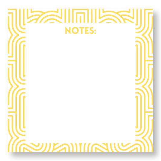 Square Line Design Notepad