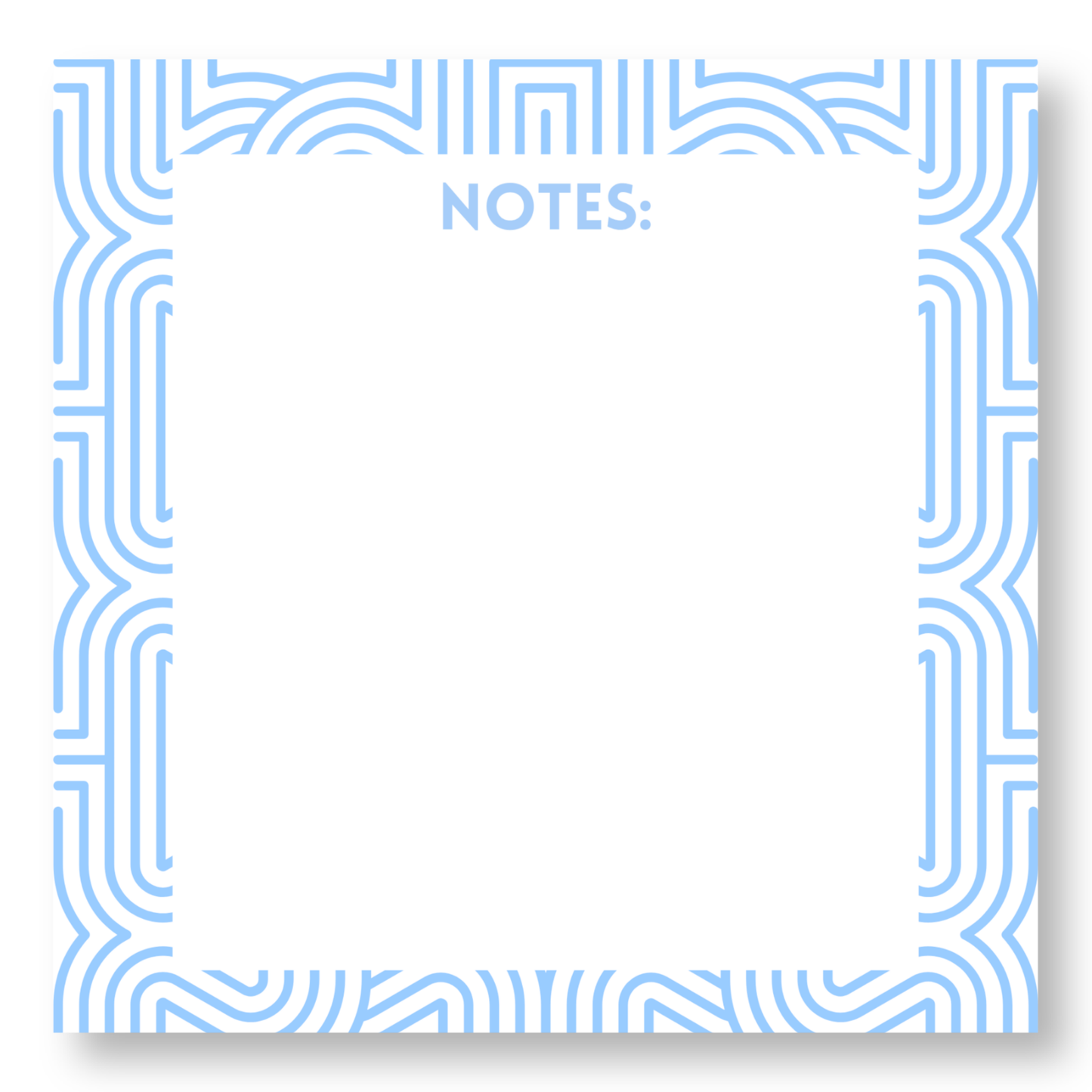 Square Line Design Notepad
