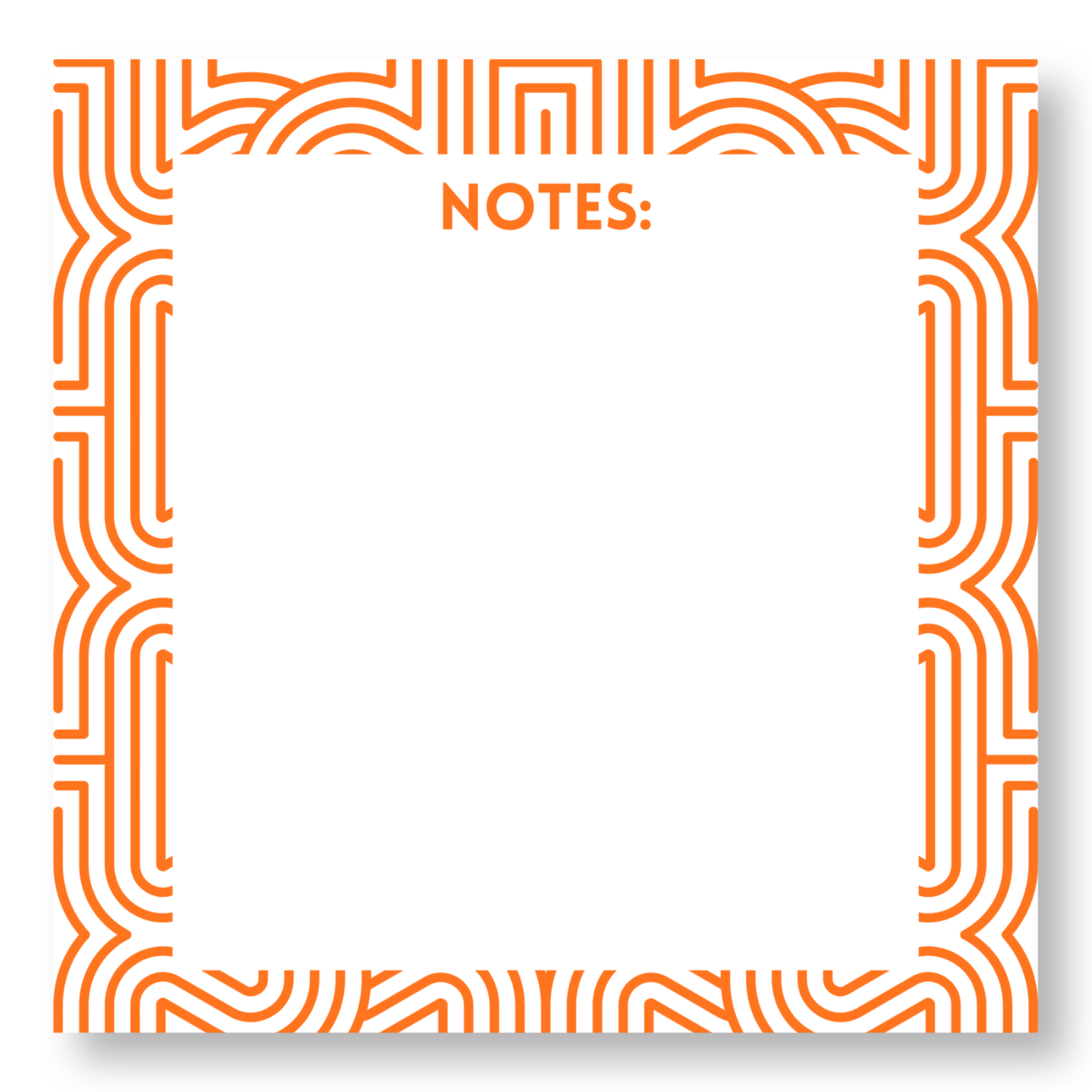 Square Line Design Notepad