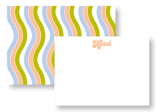 Wavy Stationery Set