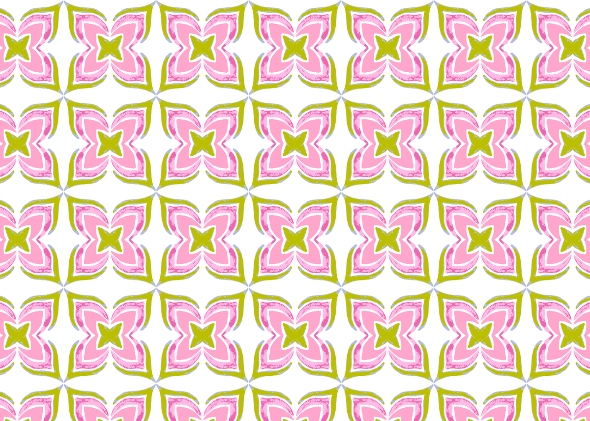 Geometric Patterned Stationery Set