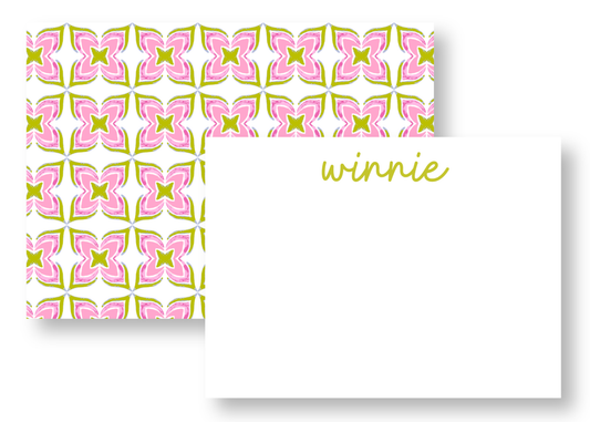 Geometric Patterned Stationery Set