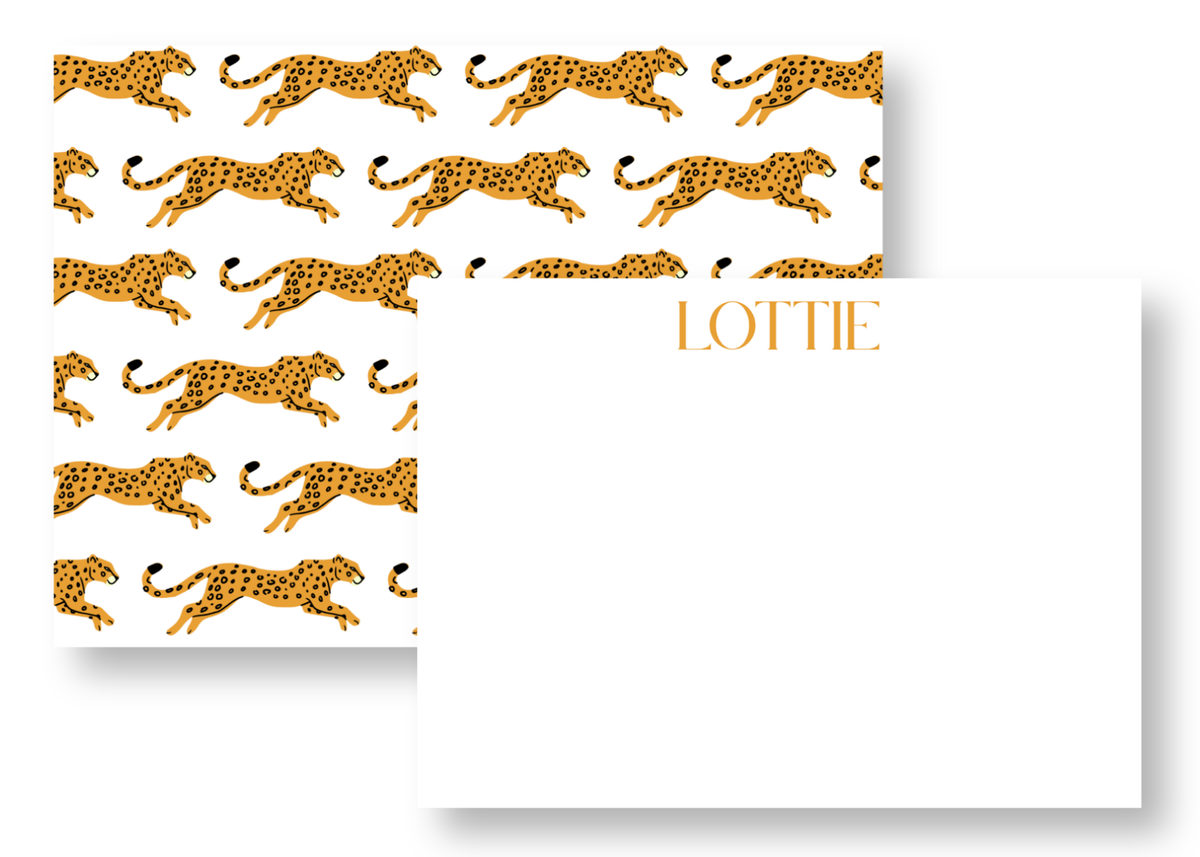 Cheetah Stationery Set