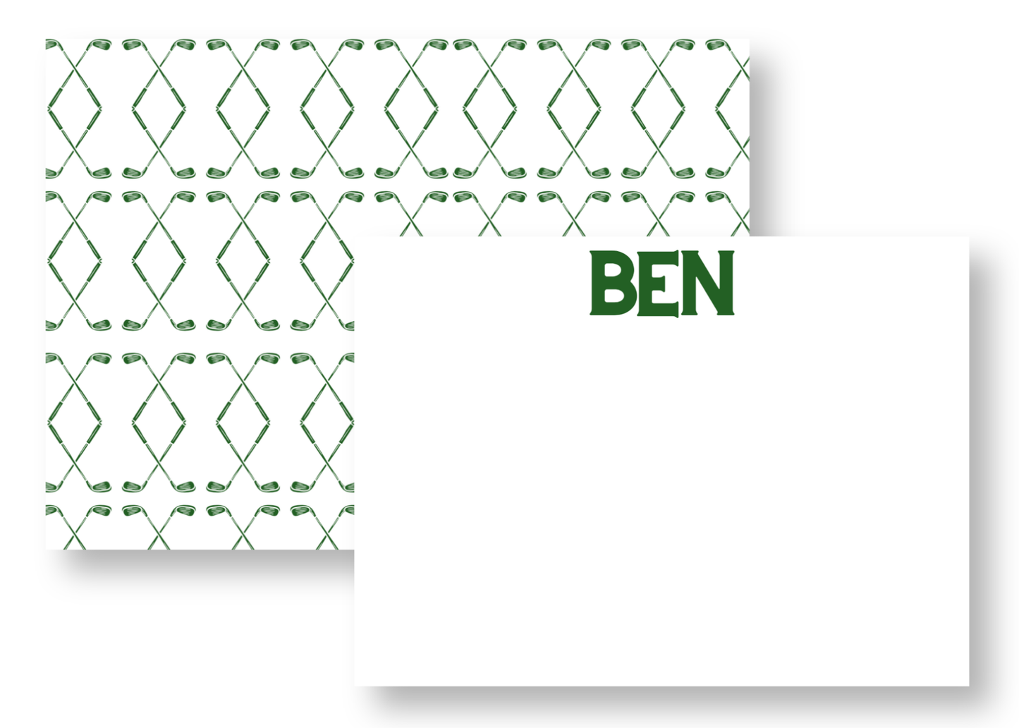 Golf Club Stationery Set