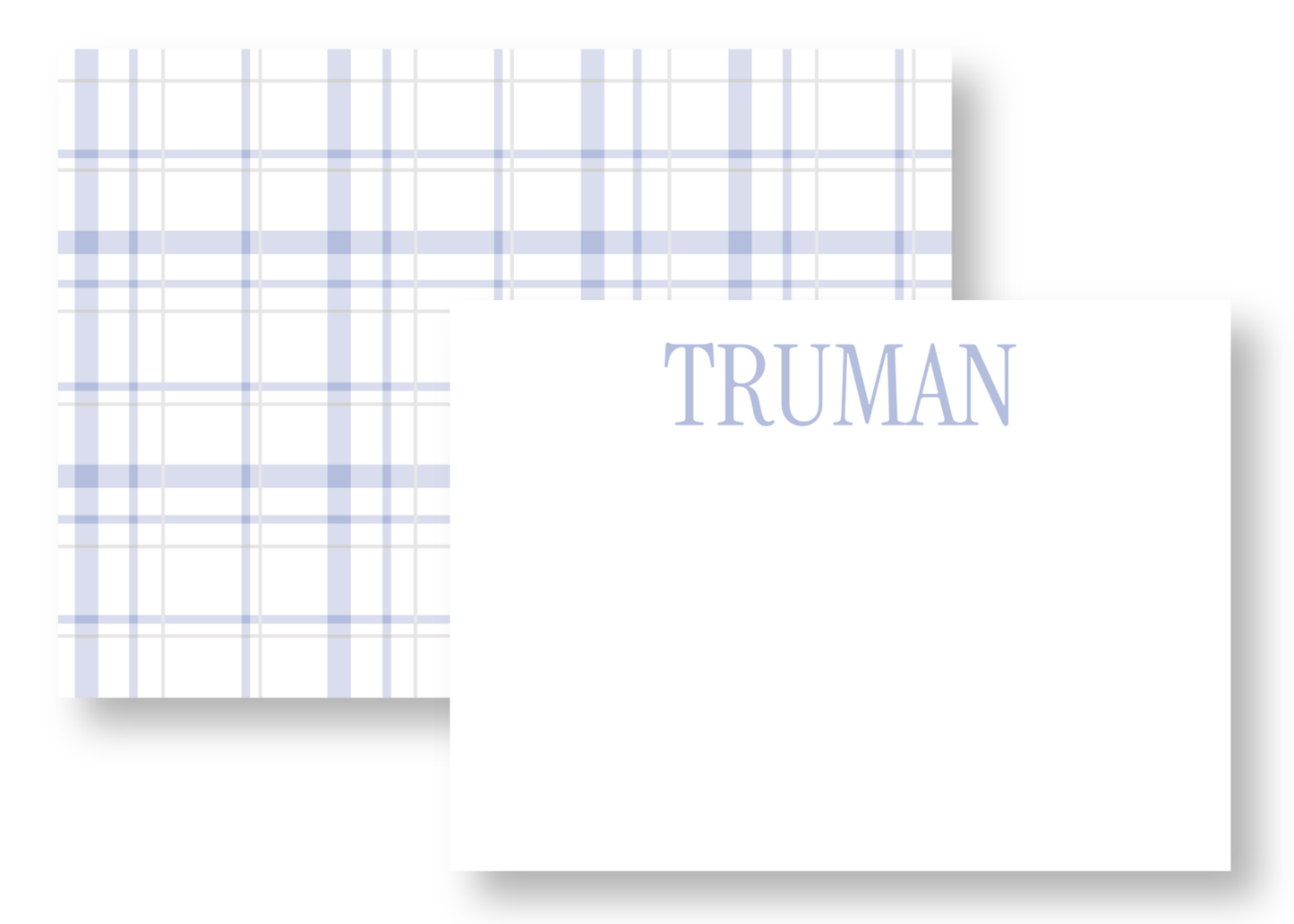 Plaid Stationery Set